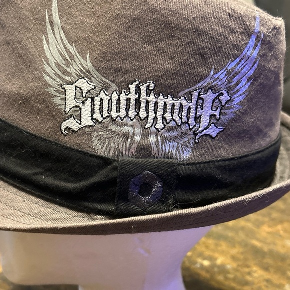 SOUTHPOLE FEDORA Gray Medium/Large Y2K Hat - Picture 2 of 8